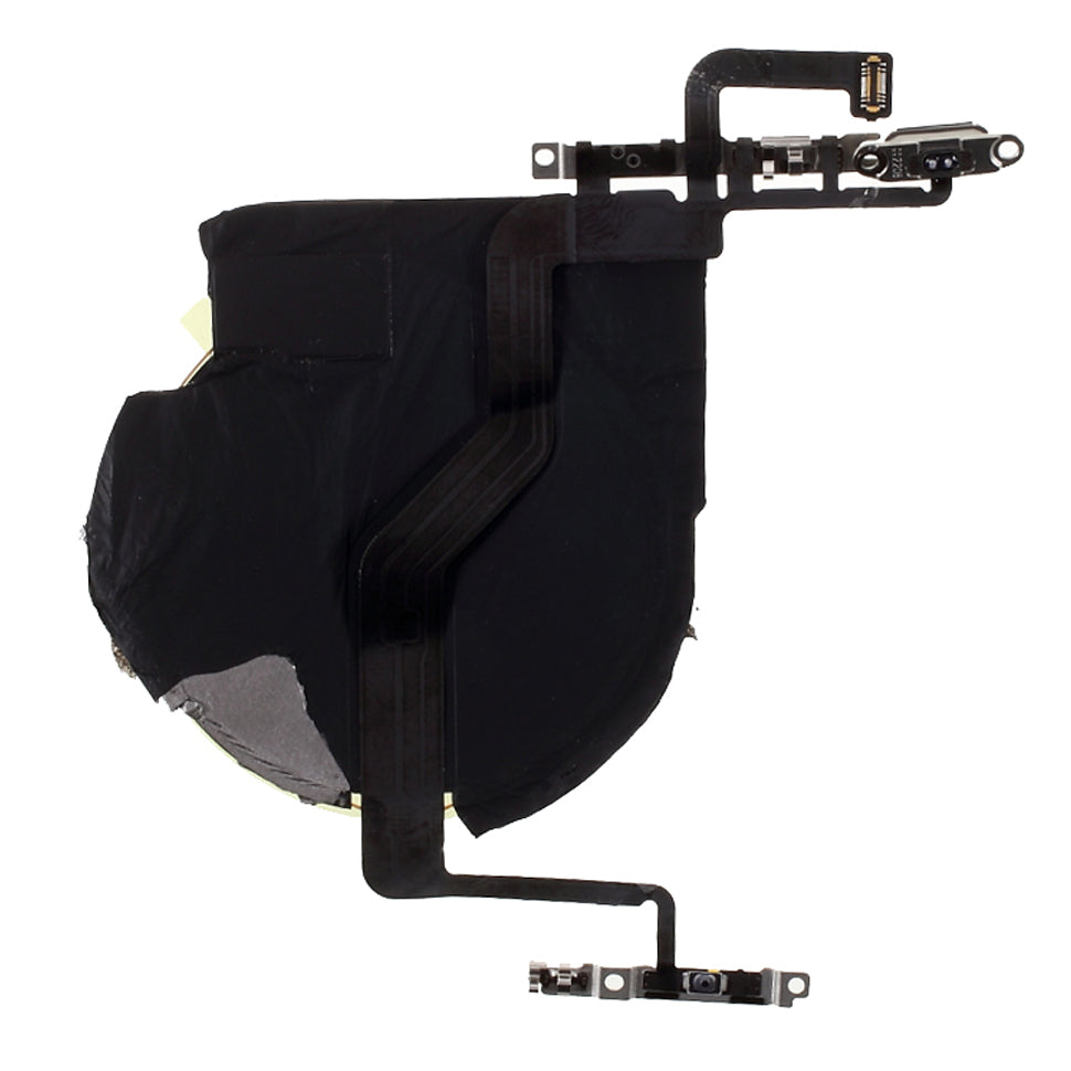 For iPhone 12 6.1 inch/12 Pro 6.1 inch Wireless Charging Power On/Off and Volume Buttons Flex Cable Replacement Part (without Logo) For iPhone 12 6.1 inch/12 Pro 6.1 inch Wireless Charging Power On/Off and Volume Buttons Flex Cable Replacement Part (without Logo)